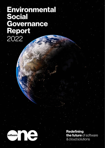 Thumbnail SoftwareONE ESG Report 2022
