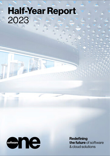 Thumbnail SoftwareONE Half-year Report 2023-h1