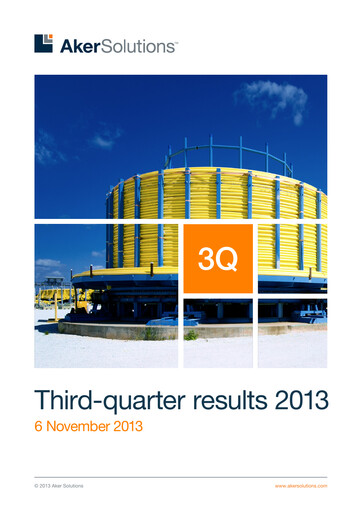 Thumbnail Aker Solutions ASA  Quarterly Report 2013-q3