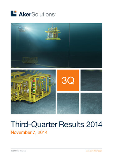 Thumbnail Aker Solutions ASA  Quarterly Report 2014-q3