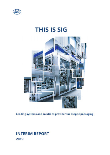 Thumbnail SIG Combibloc Half-year Report 2019-h1