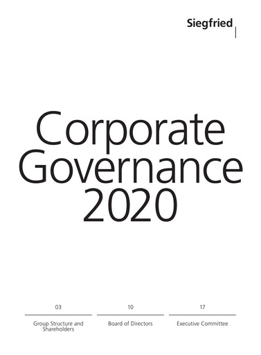 Thumbnail Siegfried Holding Annual Report 2020