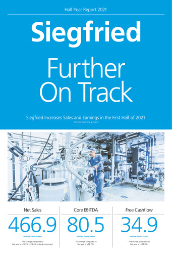 Thumbnail Siegfried Holding Half-year Report 2021-h1