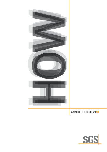 Thumbnail SGS Annual Report 2010