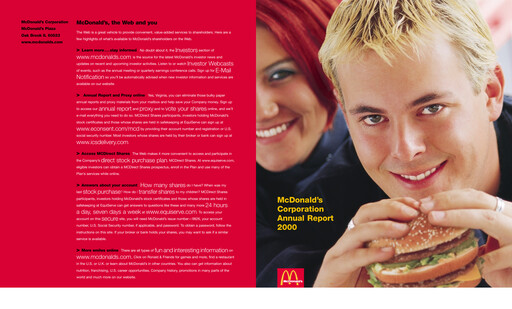 Thumbnail McDonald Annual Report 2000