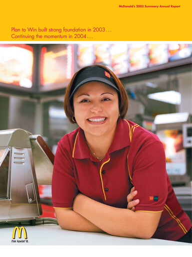 Thumbnail McDonald Annual Report 2003