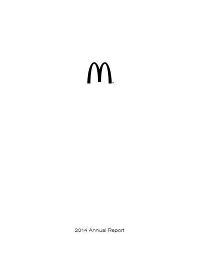 Thumbnail McDonald Annual Report 2014