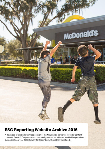 Thumbnail McDonald ESG Report 2016