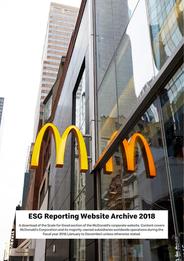 Thumbnail McDonald ESG Report 2018