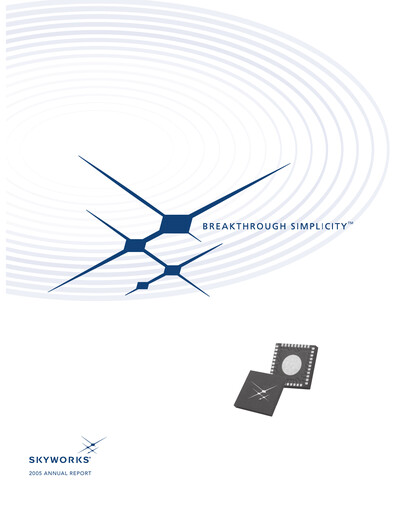 Thumbnail Skyworks Solutions
 Annual Report 2005