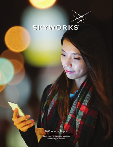 Thumbnail Skyworks Solutions
 Annual Report 2015