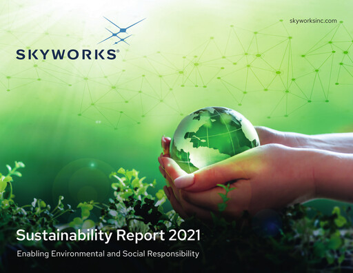 Thumbnail Skyworks Solutions
 Sustainability Report 2021