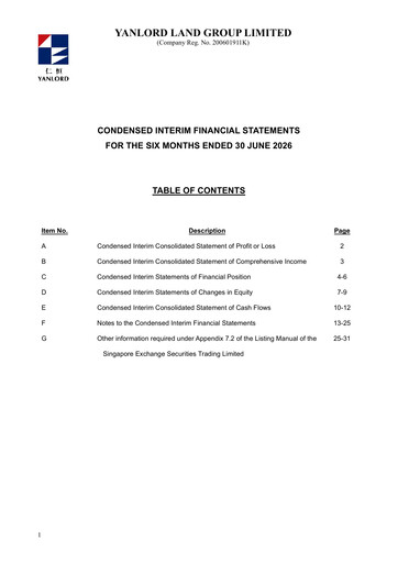 Thumbnail Yanlord Financial Statement 2026-h1