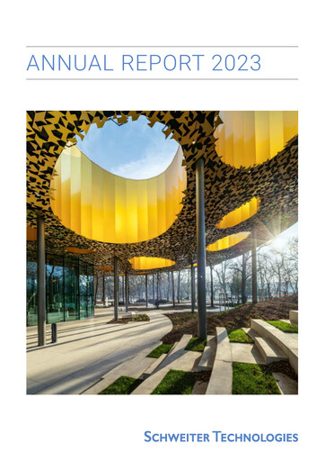 Thumbnail Schweiter Technologies Annual Report 2023