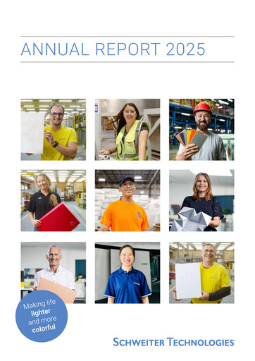 Thumbnail Schweiter Technologies Annual Report 2025
