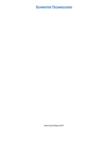 Thumbnail Schweiter Technologies Half-year Report 2017-h1