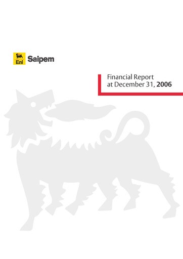Thumbnail Saipem Annual Report 2006