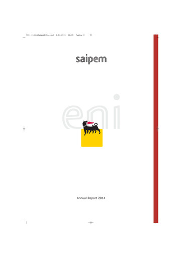 Thumbnail Saipem Annual Report 2014