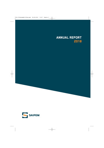 Thumbnail Saipem Annual Report 2018