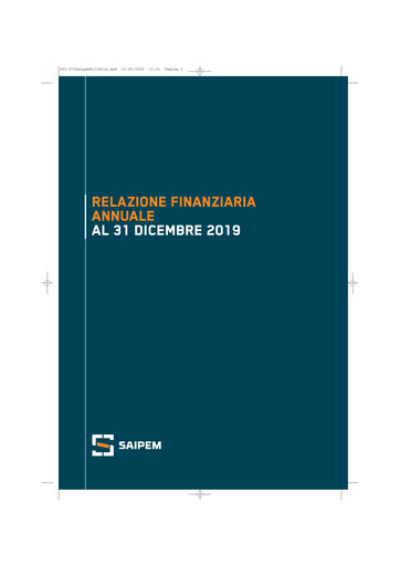Thumbnail Saipem Annual Report 2019