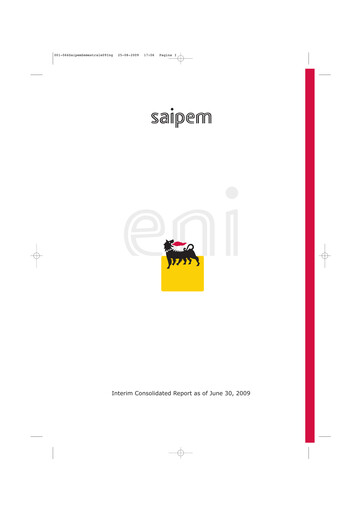 Thumbnail Saipem Half-year Report 2009-h1