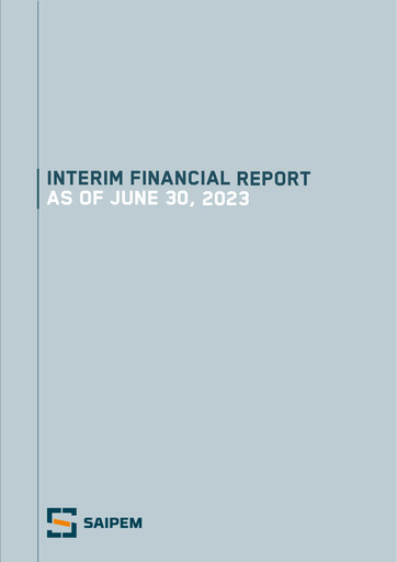 Thumbnail Saipem Half-year Report 2023-h1