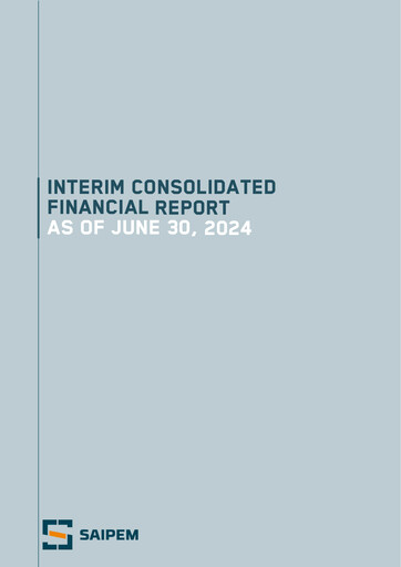 Thumbnail Saipem Half-year Report 2024-h1