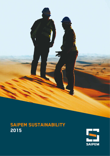 Thumbnail Saipem Sustainability Report 2015