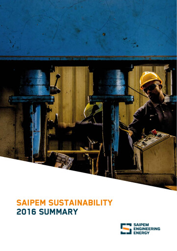 Thumbnail Saipem Sustainability Report 2016