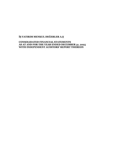 Thumbnail Is Yatirim Menkul Degerler Anonim Sirketi Financial Statement 2025