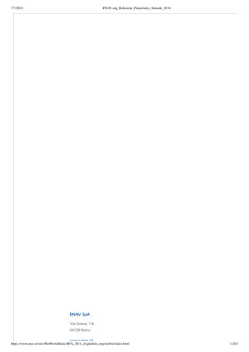 Thumbnail ENAV Financial Statement 2014