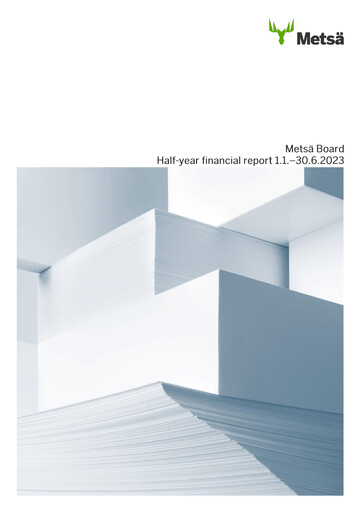 Thumbnail Metsä Board Half-year Report 2023-h1