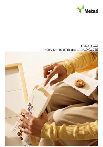 Thumbnail Metsä Board Half-year Report 2025-h1