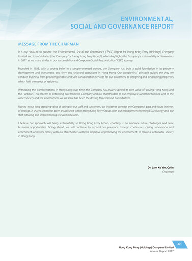 Miniature Hong Kong Ferry Rapport ESG 2017