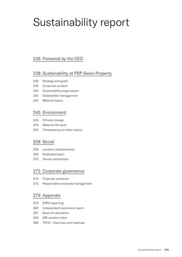 Thumbnail PSP Swiss Property Sustainability Report 2025