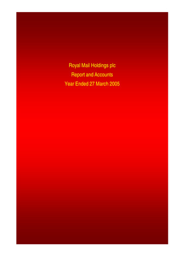 Thumbnail International Distributions Services (Royal Mail) Annual Report 2004-2005