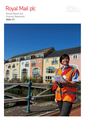 Thumbnail International Distributions Services (Royal Mail) Annual Report 2016-2017