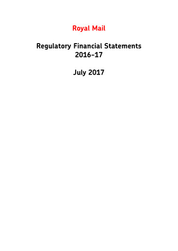 Thumbnail International Distributions Services (Royal Mail) Financial Statement 2016-2017