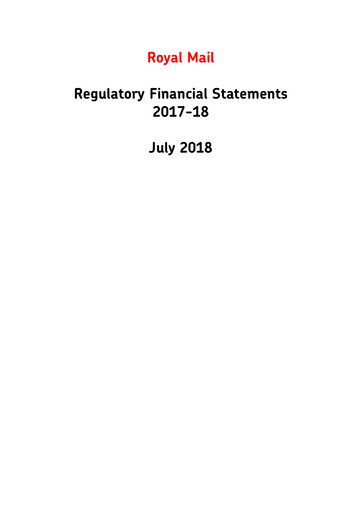 Thumbnail International Distributions Services (Royal Mail) Financial Statement 2017-2018