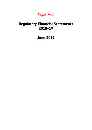 Thumbnail International Distributions Services (Royal Mail) Financial Statement 2018-2019