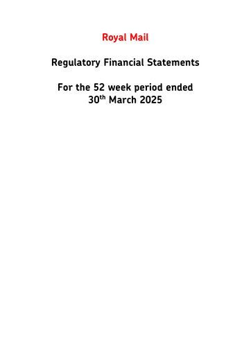 Thumbnail International Distributions Services (Royal Mail) Financial Statement 2024-2025