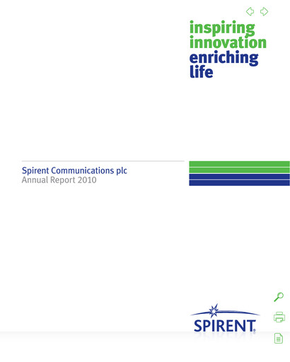 Thumbnail Spirent Annual Report 2010