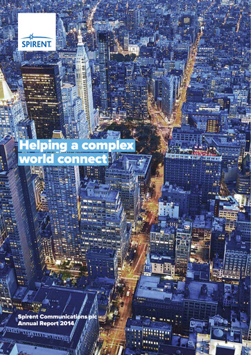 Thumbnail Spirent Annual Report 2014