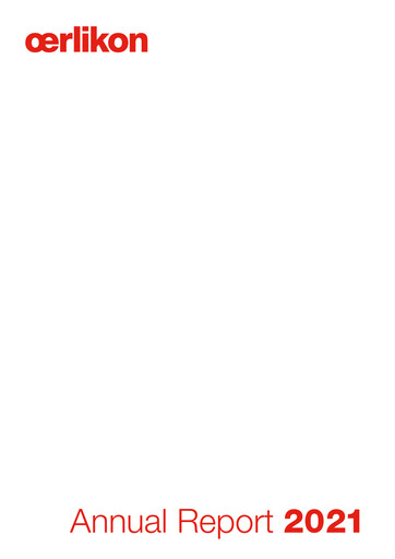 Thumbnail OC Oerlikon Annual Report 2021