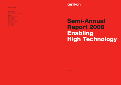 Thumbnail OC Oerlikon Half-year Report 2008