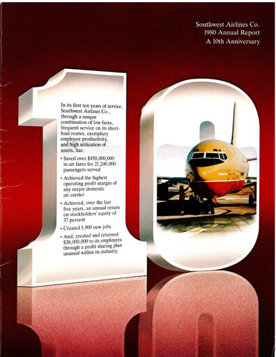 Thumbnail Southwest Airlines Annual Report 1980