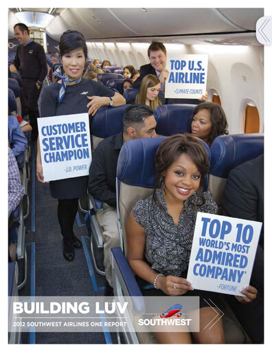 Miniature Southwest Airlines Rapport ESG 2012