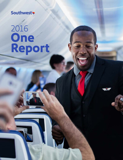 Miniature Southwest Airlines Rapport ESG 2016