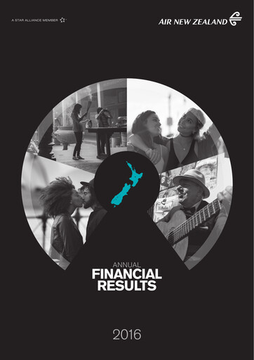 Miniature Air New Zealand
 Bilan financier 2016
