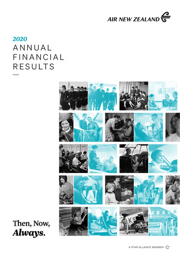 Miniature Air New Zealand
 Bilan financier 2020